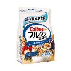 Calbee/卡乐比减少糖水果早餐即食谷物食品低糖麦片富果乐600g